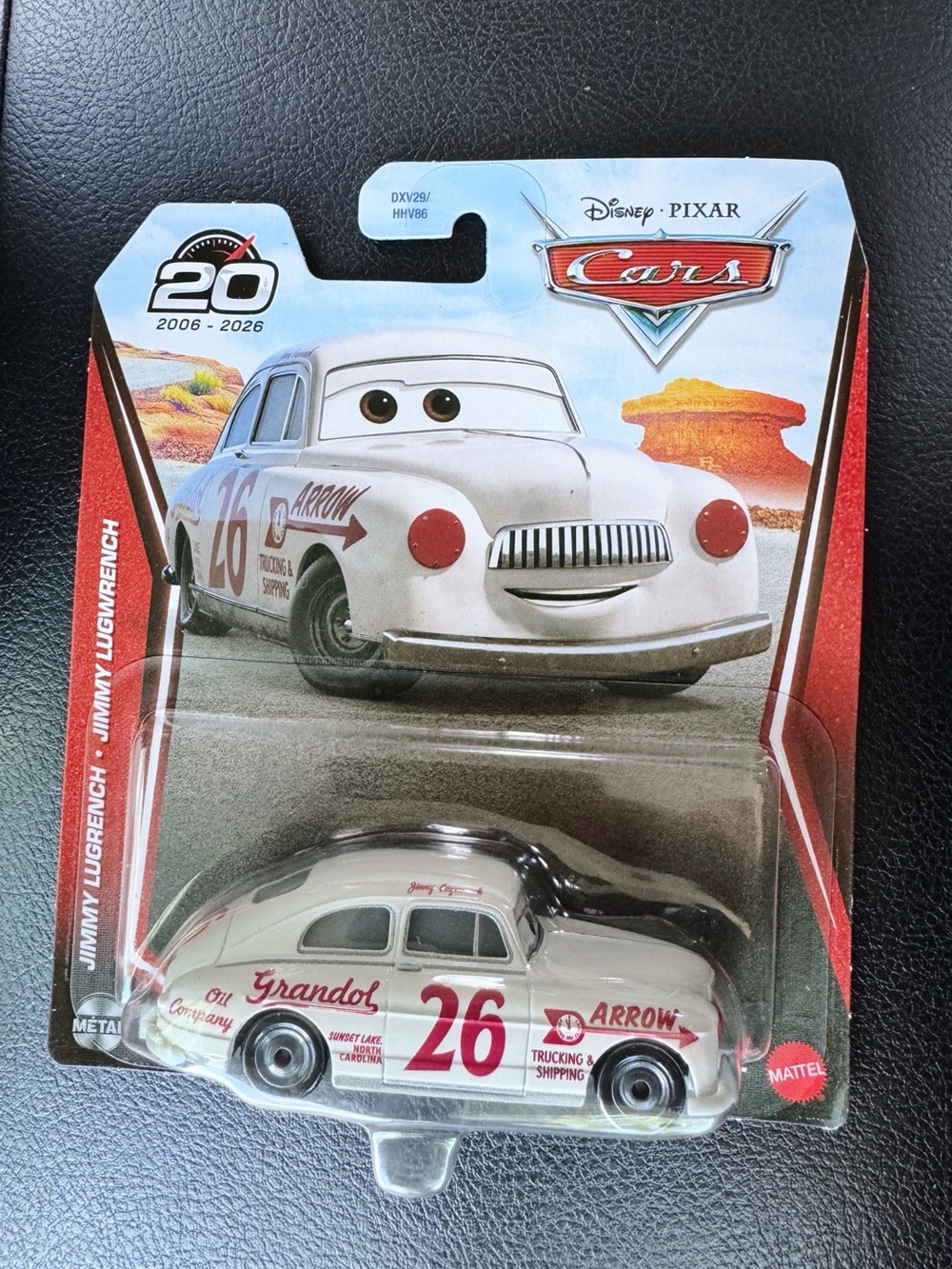Mattel Disney Pixar Cars Jimmy Lugwrench #26 White Die-Cast Toy Car